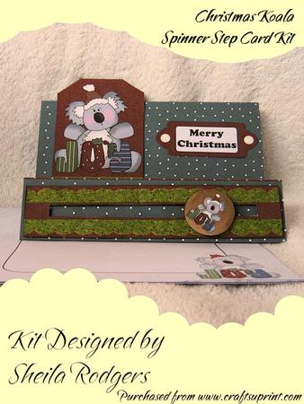 Christmas Koala Spinner Step Card Kit