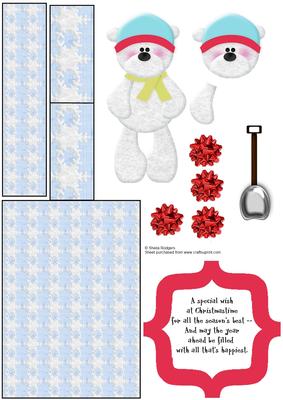 Winter Wonderland Polar Bear Mini Easel Card