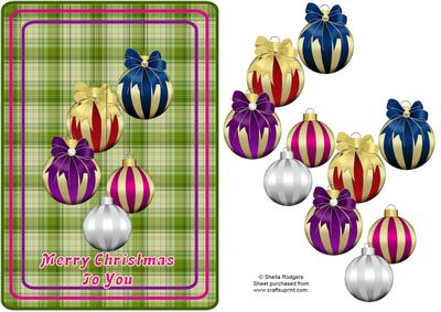 Baubles on Tartan