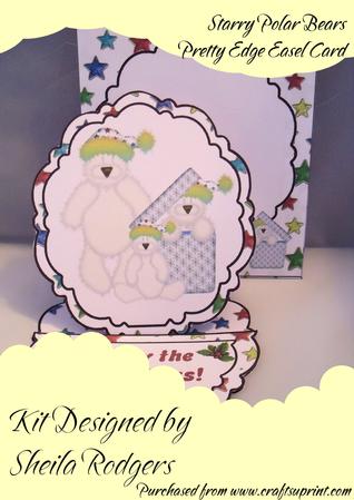 Starry Polar Bears Pretty Edge Easel Card Kit