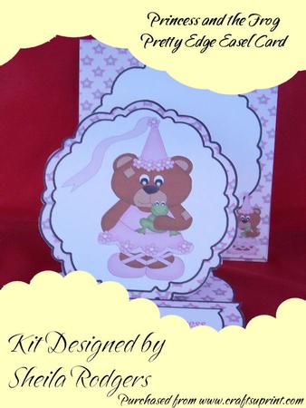 Princess and the Frog Pretty Edge Easel Card