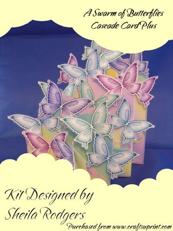A Swarm of Butterflies Cascade Card Plus