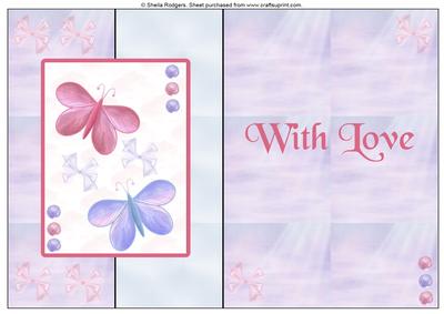 Pink and Lilac Butterflies