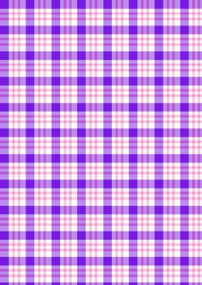 Tartan/plaid 11 in Purple, Pink and White