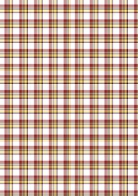 Tartan/plaid 8 in Reds, Yellows. Greens and White