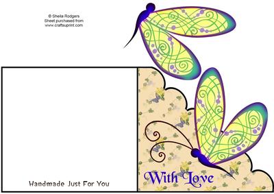 Butterfly Shell Edge Cut and Fold