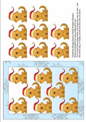 Cute Christmas Shaggy Dog