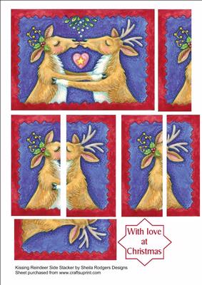 Kissing Reindeer Side Stacker