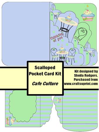 Cafe Culture Scalloped Pocket Card Kit