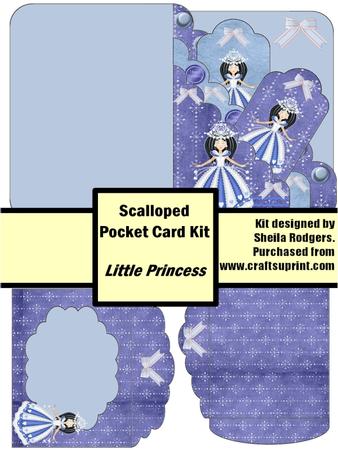 Little Princess Scalloped Pocket Card Kit