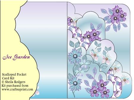 Ice Garden Scalloped Pocket Card Kit