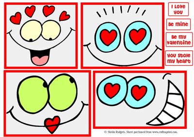 Four Valentine Toppers