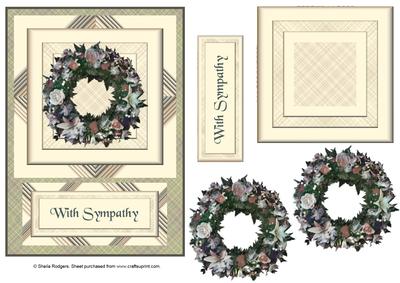 Lily and Rose Wreath Sympathy