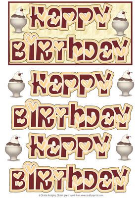 Happy Birthday with Ice Cream