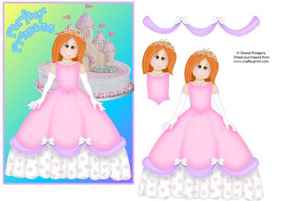Princess with Castle Cake