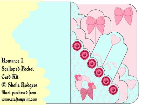 Romance 1 Scalloped Pocket Card Kit