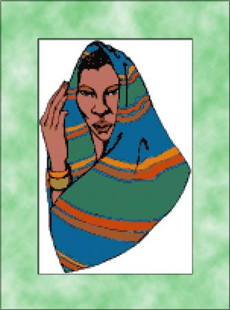 African Woman with Shawl