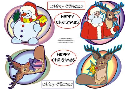 4 Christmas Toppers