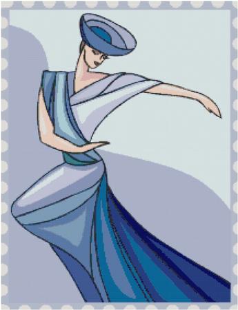 Woman in Blue
