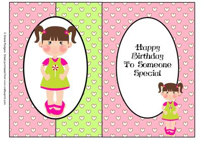 Little Girl Hearts and Oval