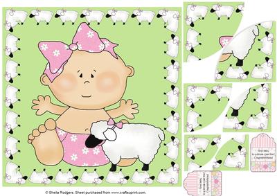 Baby Girl with Sheep