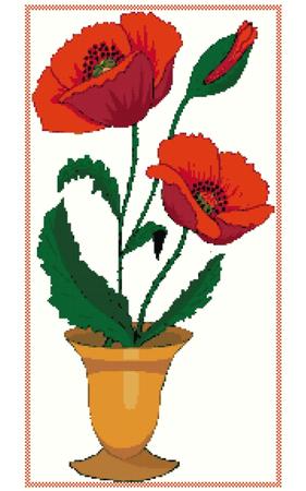 Vase of Poppies