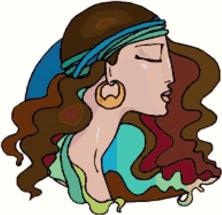 Woman with Long Hair