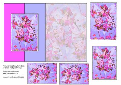 Pink and Lilac Fairy Fold Back