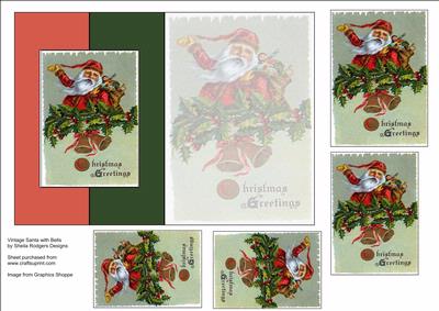 Vintage Santa with Bells