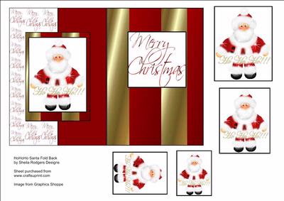 Hohoho Santa Fold Back