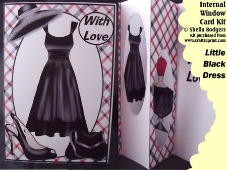 Little Black Dress Internal Window Card Kit