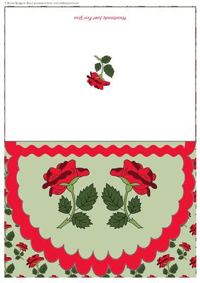 Quick Card Scalloped Roses