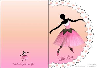 Scalloped Ballerina Silhouette 2