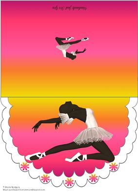 Scalloped Ballerina Silhouette 3