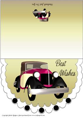 Scalloped Roadster Car