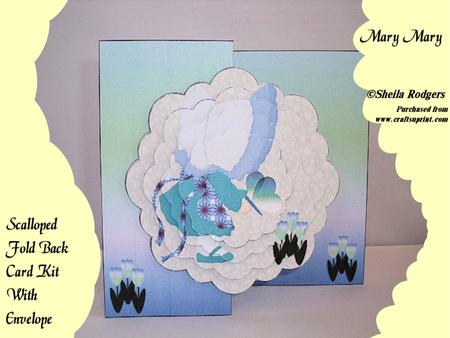 Mary Mary Scalloped Fold Back Card Kit