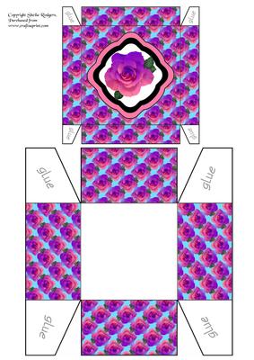 Purple Blush Rose Gift Box