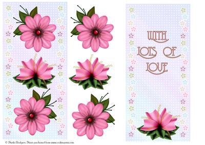 Dl Decoupage Flowers with Insert