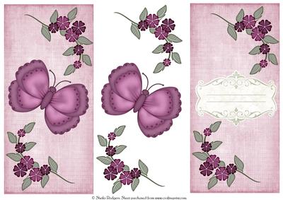 Dl Mulberry Butterfly with Insert