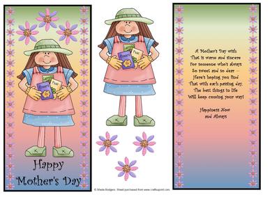 Mother's Day Dl Card with Insert and Poem 2