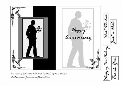 Anniversary Silhouette Fold Back