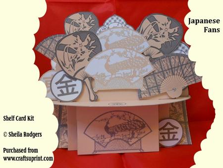 Japanese Fans 3D Shelf Card