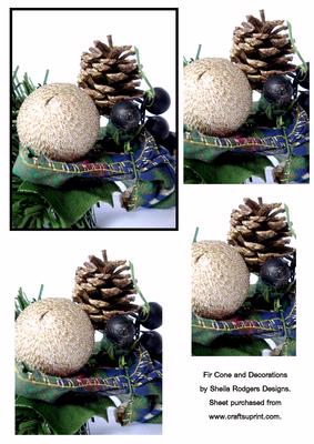Fir Cone and Decorations