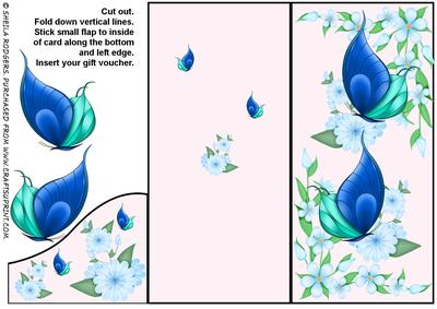 Voucher Card - Blue Butterflies