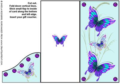 Voucher Card - Butterflies on Grass