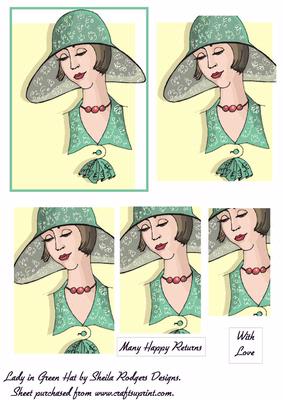 Lady in Green Hat