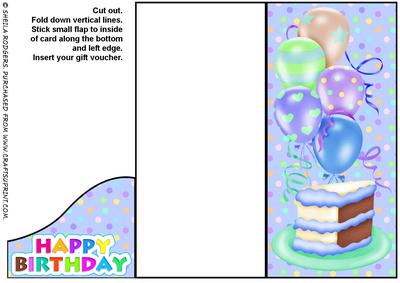 Voucher Card - Birthday Male