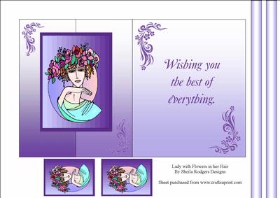 Lady with Flowers in Her Hair