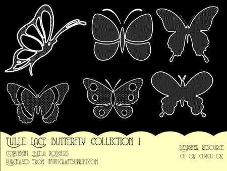 Tulle Lace Butterfly Collection 1
