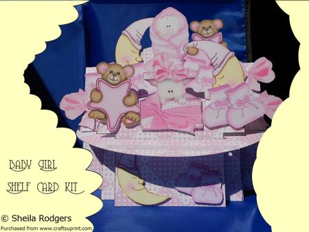 Baby Girl 3D Shelf Card Kit